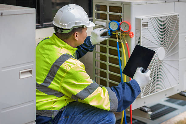 Professional Air Conditioning Repair technician working in Providence, RI